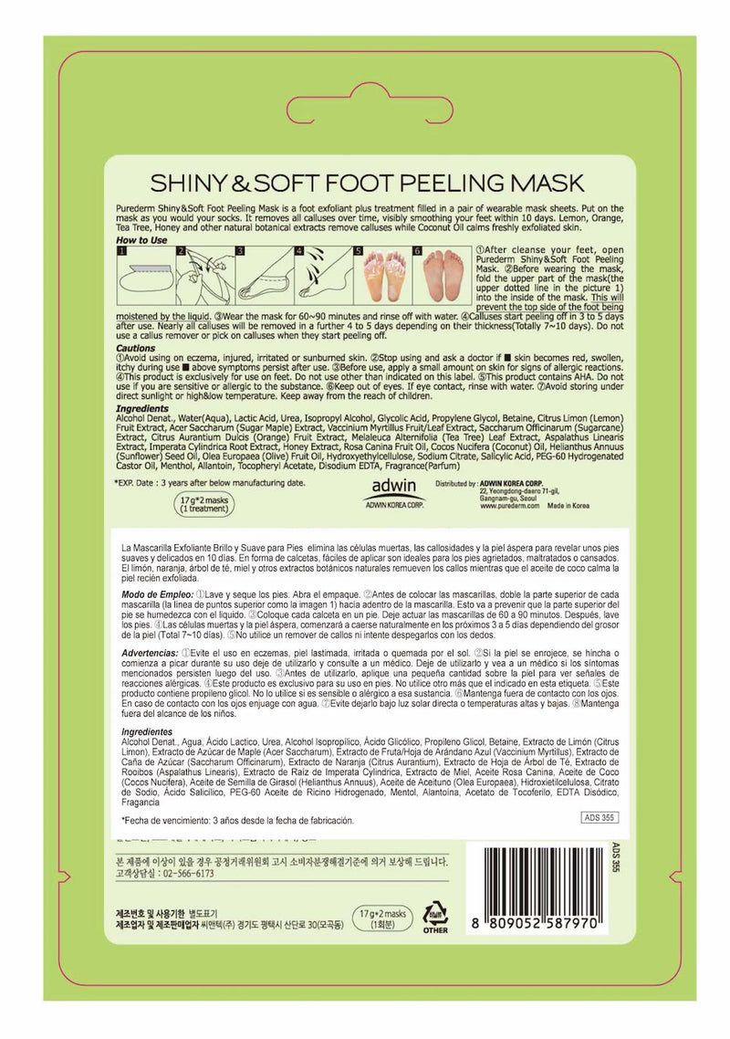 Mascarilla para pies - Shiny & Soft Foot Peling Mask